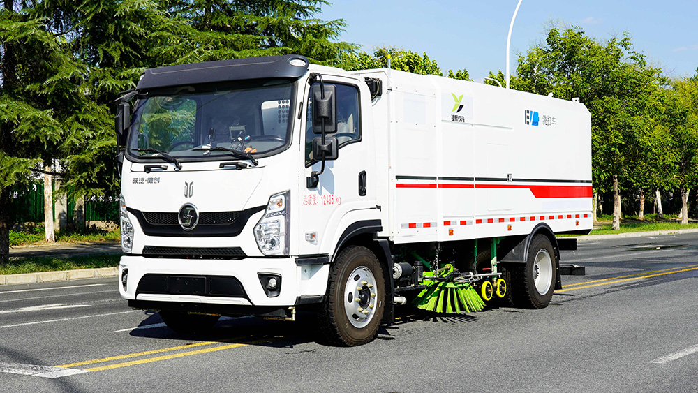 陕汽德创纯电动12吨洗扫车