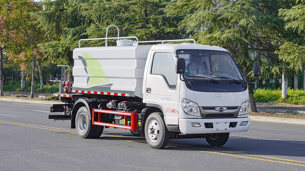 福田时代小卡之星3净浆洒布车-方罐抑尘
