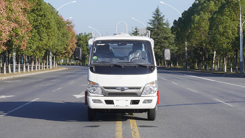 福田时代小卡之星3净浆洒布车-方罐抑尘